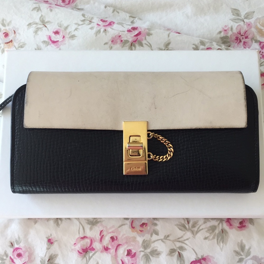 Chloe Drew wallet lambskin flap, preowned beauty